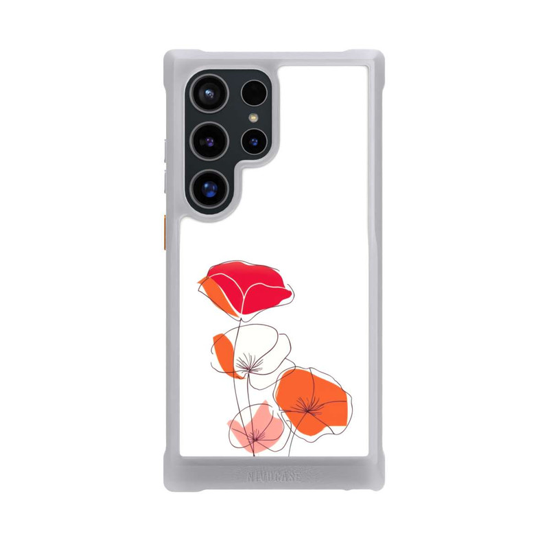 Galaxy S24 Ultra NIVOmax Poppies Line Art