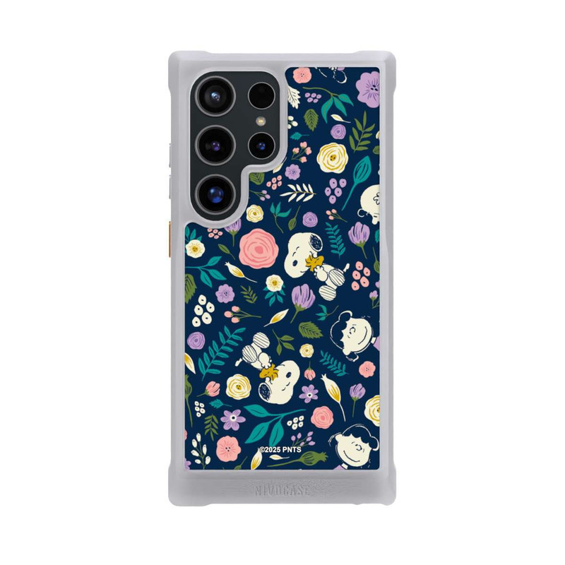Galaxy S24 Ultra NIVOmax Peanuts Dark Flower Pattern