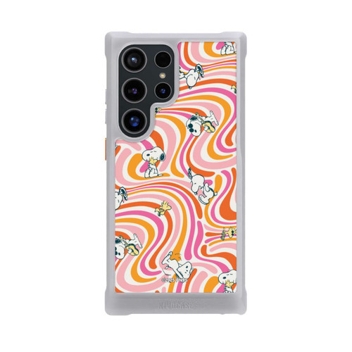 Samsung Galaxy S24 Ultra NIVOmax Peanuts Hippie Pattern Orange
