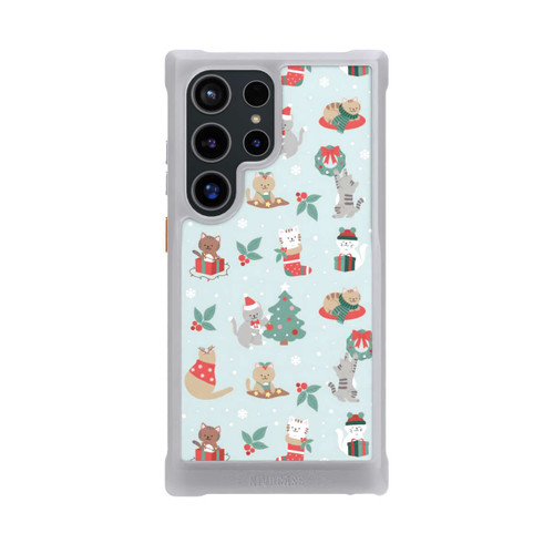 Samsung Galaxy S24 Ultra NIVOmax festliche Katzen im Winterwunderland
