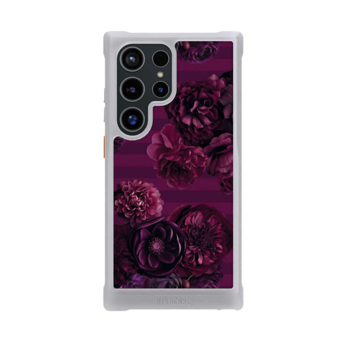 Samsung Galaxy S24 Ultra NIVOmax Majestic Baroque Blossom Dream Burgundy Pink with AI