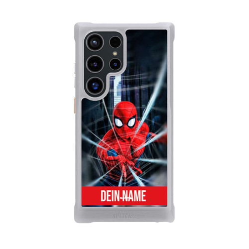 Samsung Galaxy S24 Ultra NIVOmax Spiderman Webs in Action Personalisierbar