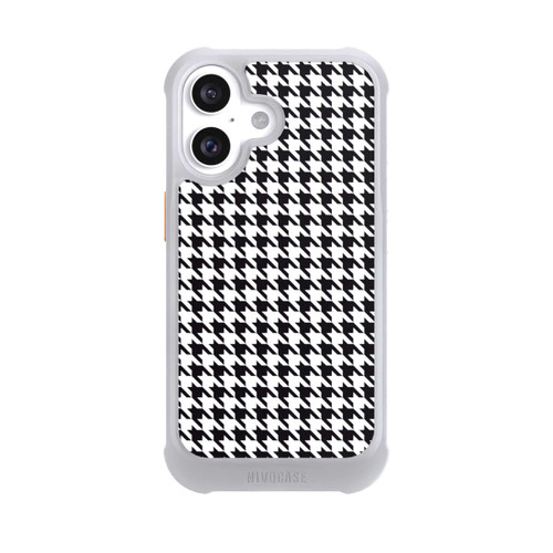 Apple iPhone 16 NIVOmax Houndstooth black-white