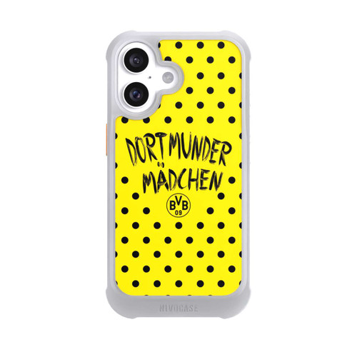 Apple iPhone 16 NIVOmax BVB Dortmunder Mädel Punkte