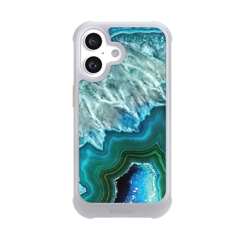 Apple iPhone 16 NIVOmax Kristall Achat Grün