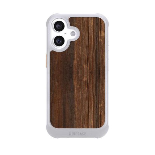 Apple iPhone 16 NIVOmax Look Bois de Noyer