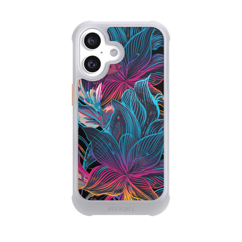 Apple iPhone 16 NIVOmax Le pouvoir des fleurs néon