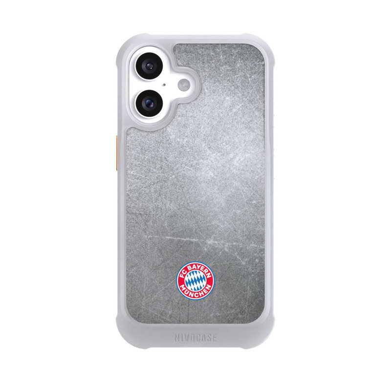 iPhone 16 NIVOmax Classic FCB Logo - colorful on metal look
