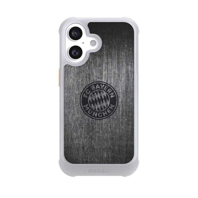 iPhone 16 NIVOmax Metalllook FCB Logo einfarbig