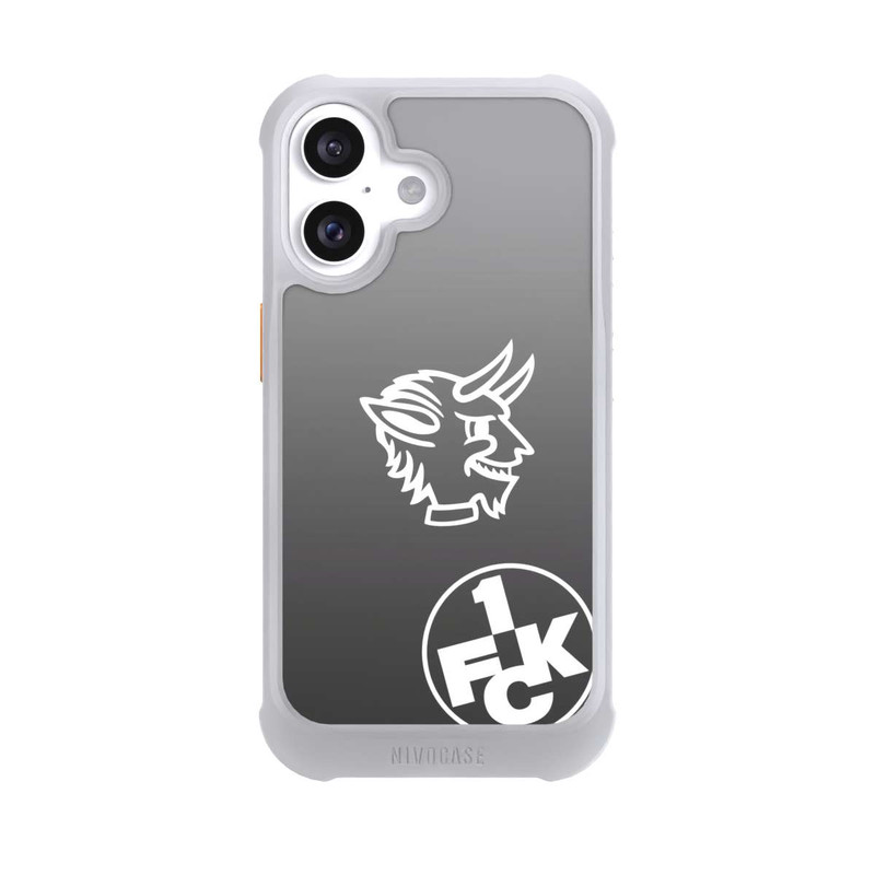 iPhone 16 NIVOmax Teufelskopf FCK auf Schwarz