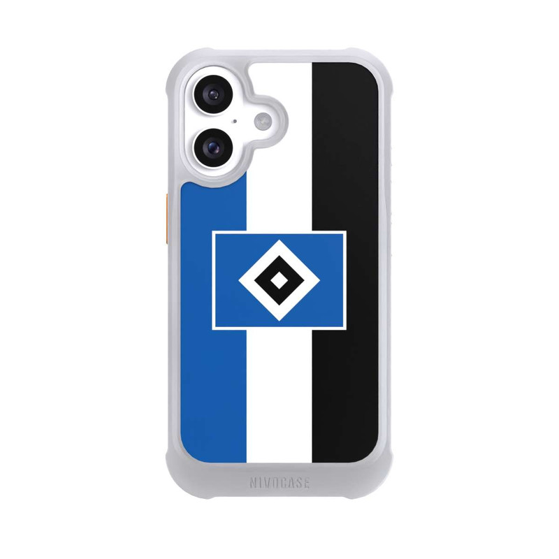 iPhone 16 NIVOmax HSV Streifen - Blau-Weiß-Schwarz