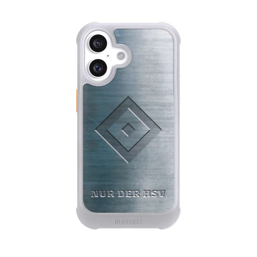 Apple iPhone 16 NIVOmax Nur der HSV Metalllook