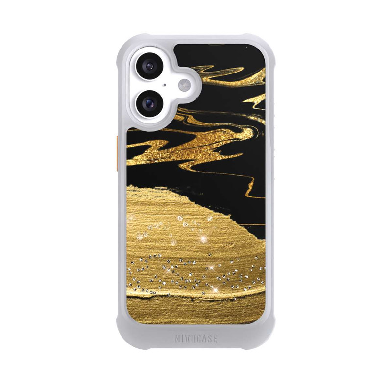 iPhone 16 NIVOmax Marble Golden Look Veins