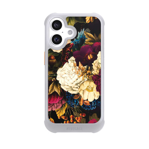 Apple iPhone 16 NIVOmax Fleurs vintage sombres