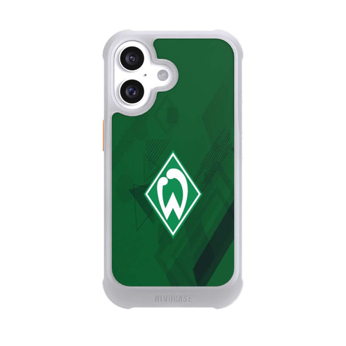 Apple iPhone 16 NIVOmax Grüne Grafikelemente - Werder Bremen