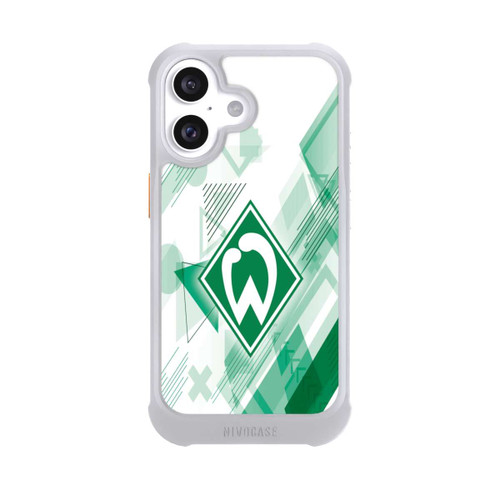Apple iPhone 16 NIVOmax Weiße Grafikelemente - Werder Bremen