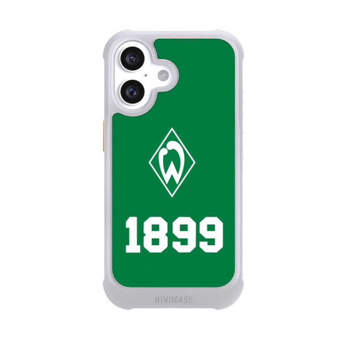 Apple iPhone 16 NIVOmax 1899 Grün-Weiß Lebenslang Grün - Werder Bremen