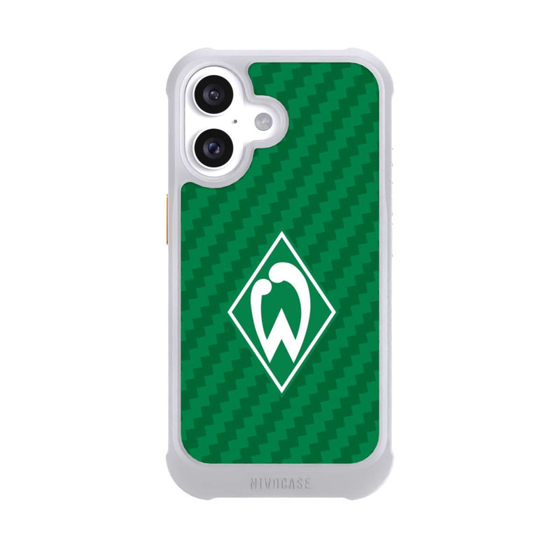 iPhone 16 NIVOmax Carbonlook - Werder Bremen