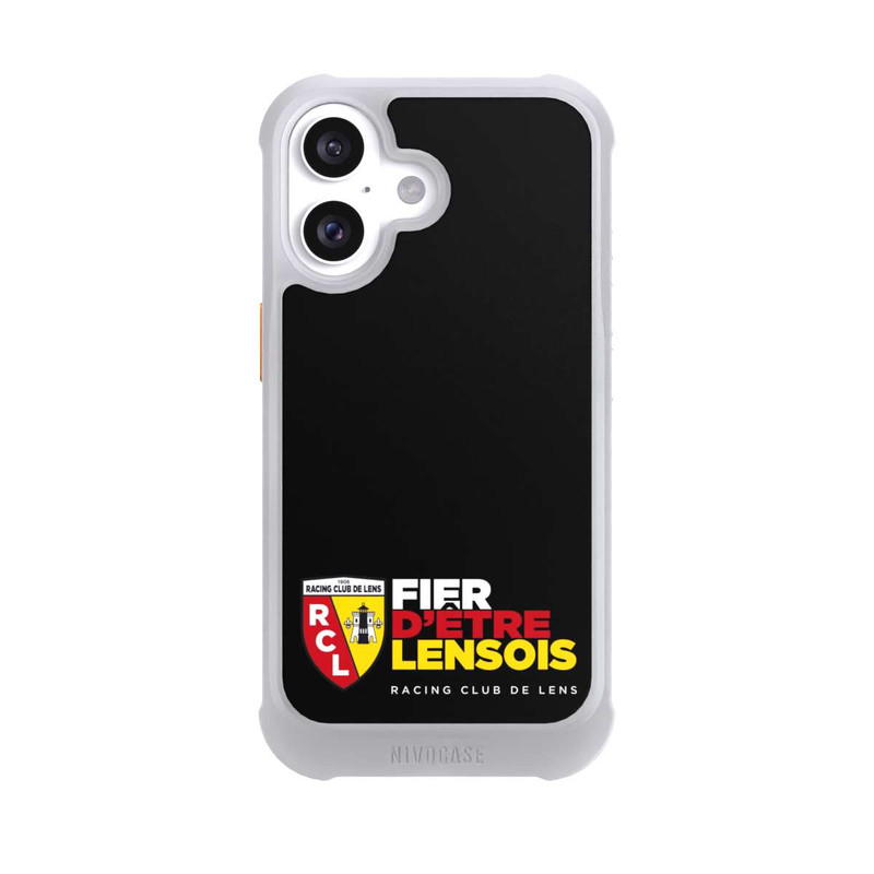iPhone 16 NIVOmax RC Lens Logo en bas Noir