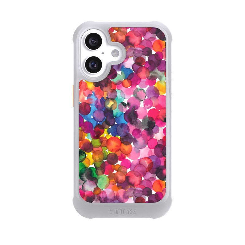 iPhone 16 NIVOmax Overlapped Watercolor Dots