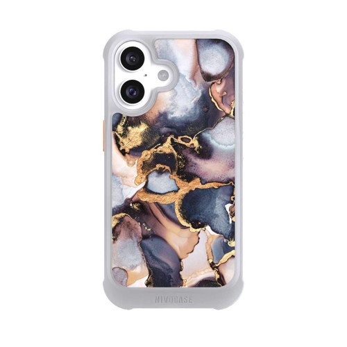 Apple iPhone 16 NIVOmax Impression Dreamy Ink Gris Or