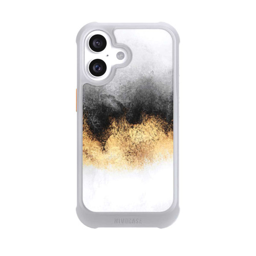 Apple iPhone 16 NIVOmax Grauer Himmelstaub Golddruck