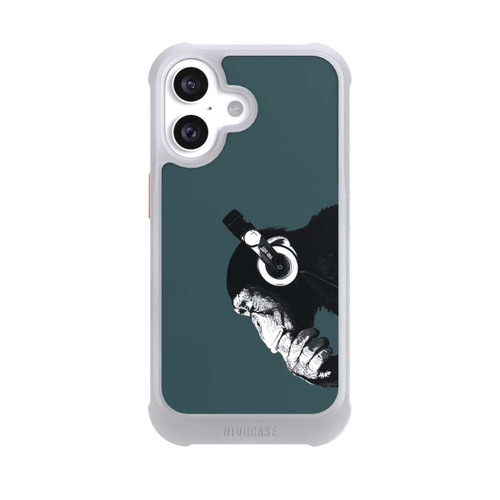 Apple iPhone 16 NIVOmax Denkender Affe Blau