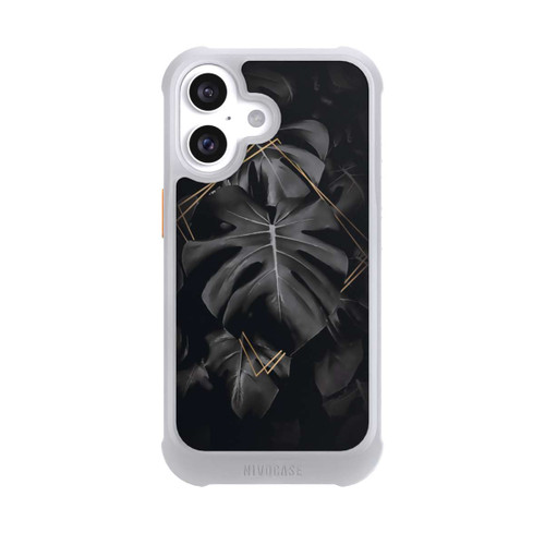 Apple iPhone 16 NIVOmax Schwarze Blätter