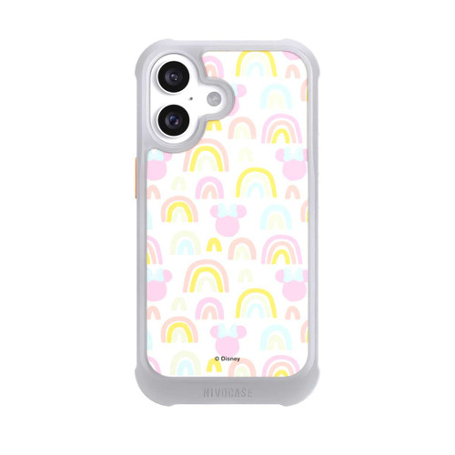 Apple iPhone 16 NIVOmax Minnie Motif arc-en-ciel