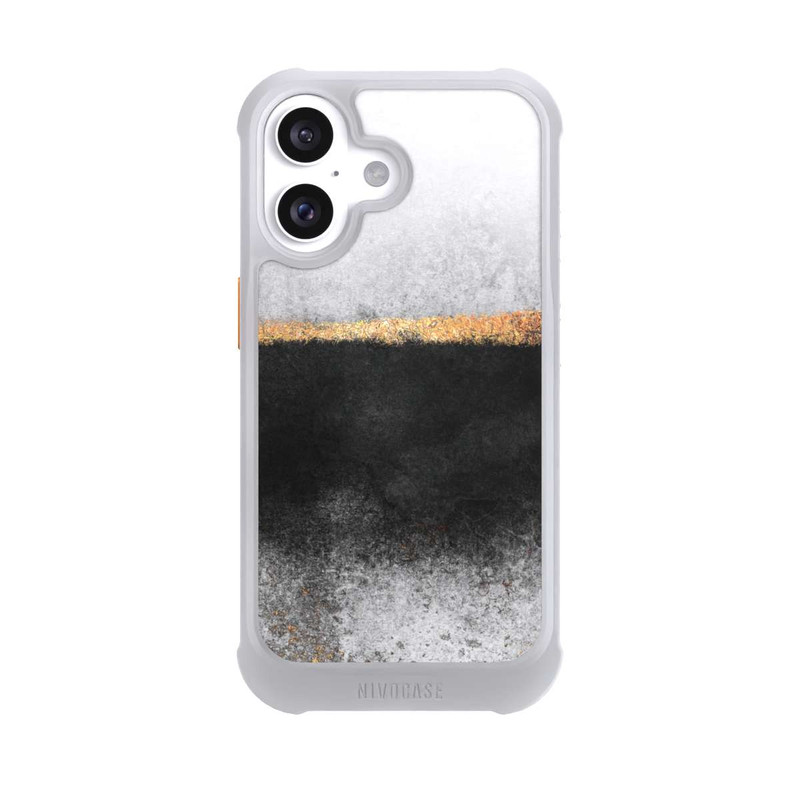 iPhone 16 NIVOmax Soot and Gold Print