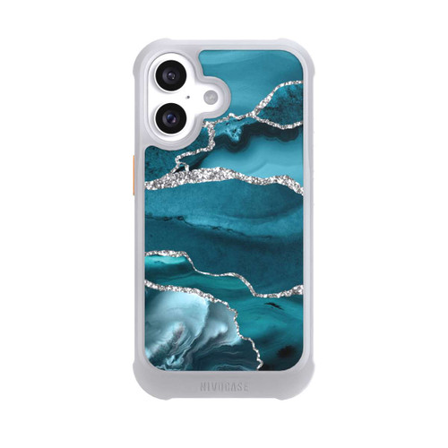 Apple iPhone 16 NIVOmax Gletscher Eis Marmor