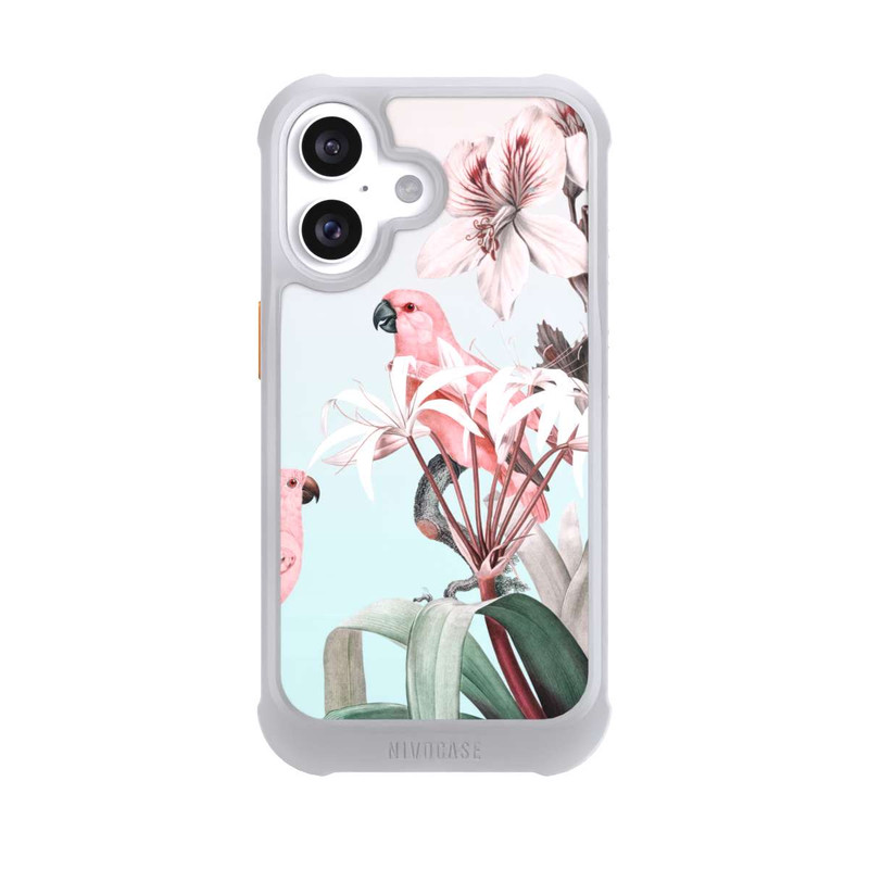 iPhone 16 NIVOmax Pastel Parrots Paradise