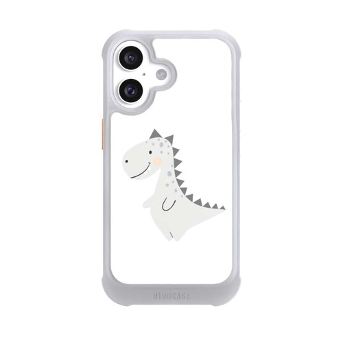Apple iPhone 16 NIVOmax Grauer Dino