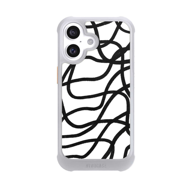 iPhone 16 NIVOmax Lignes noires