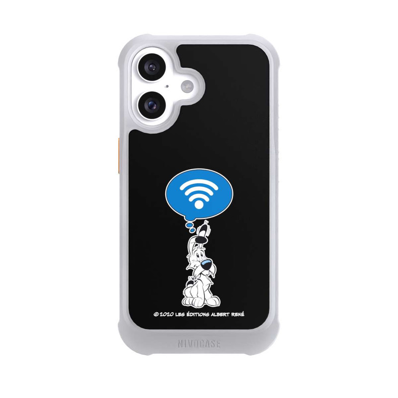 iPhone 16 NIVOmax Idéfix WI-FI Sur Fond Noir