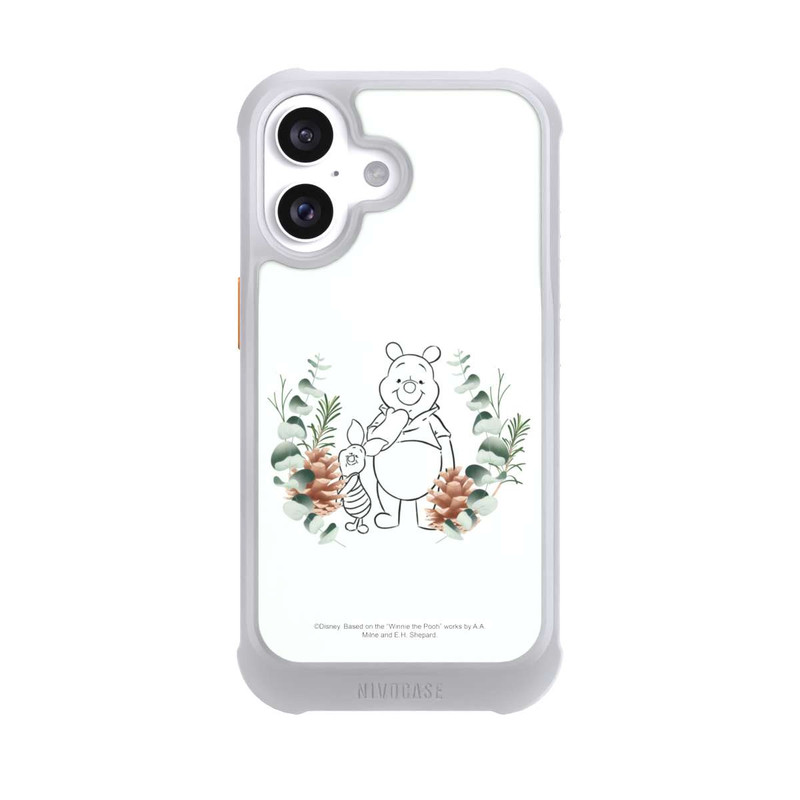iPhone 16 NIVOmax Green Love Ourson et Porcinet