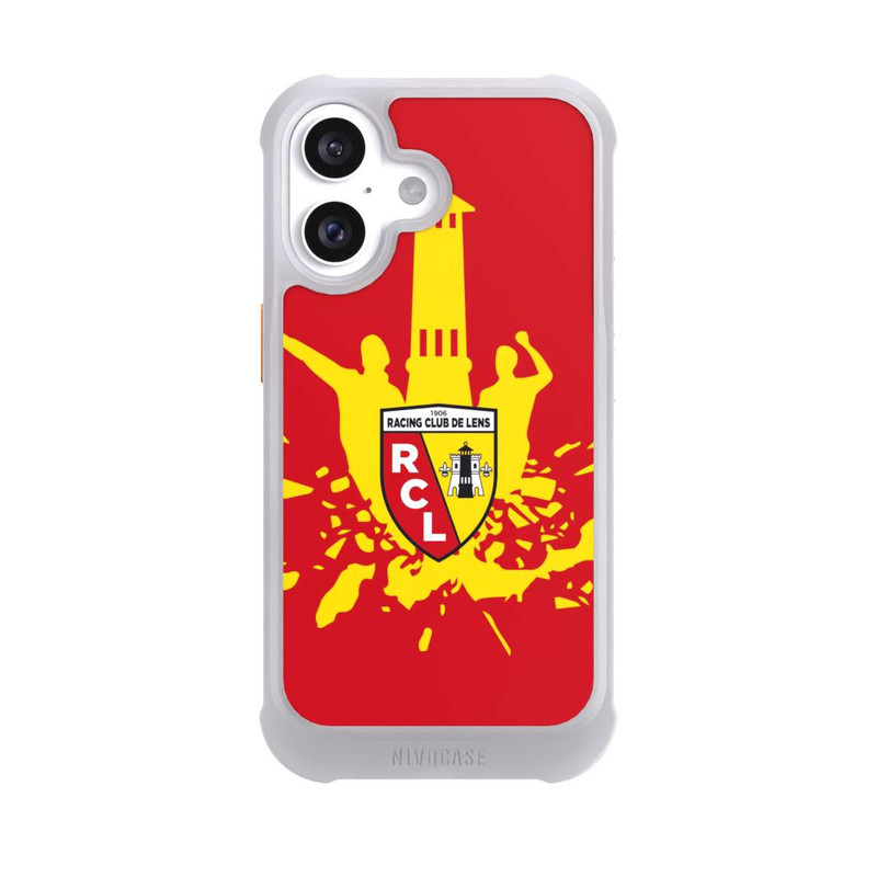 iPhone 16 NIVOmax RC Lens Tower Yellow on Red