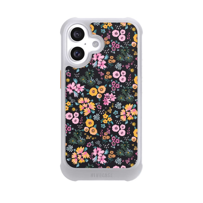 iPhone 16 NIVOmax Little Flowers Multi Black 2
