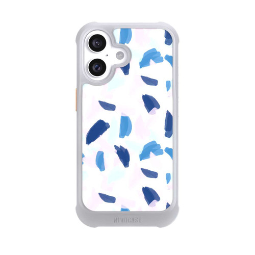Apple iPhone 16 NIVOmax Peinture bleue et rose