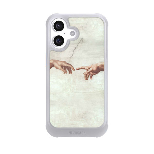 Apple iPhone 16 NIVOmax Die Hände von Gott und Adam von Michelangelo Buonarroti