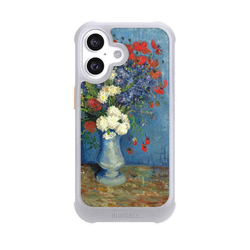 iPhone 16 NIVOmax Vase avec Bleuets et Coquelicots - Vicent Van Gogh