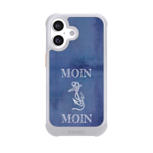 Apple iPhone 16 NIVOmax Moin Anker grunge blau