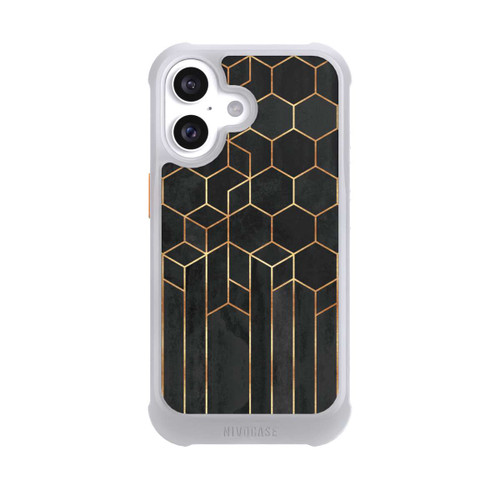 Apple iPhone 16 NIVOmax Hexagones noirs