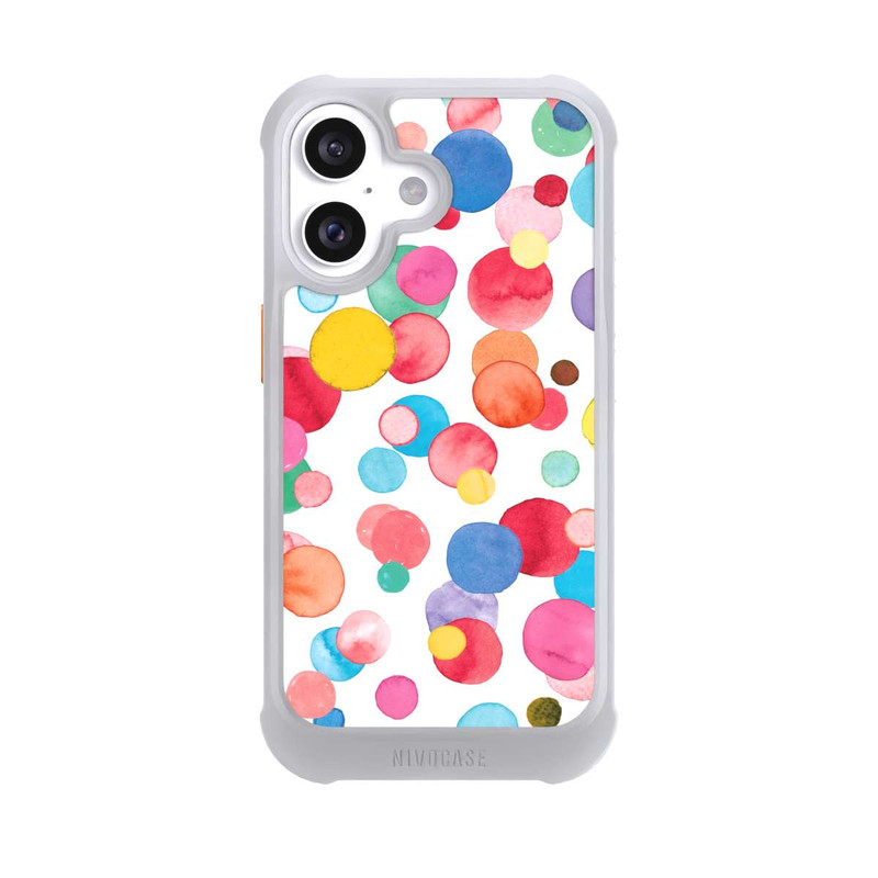 iPhone 16 NIVOmax Aquarelle à pois d’été