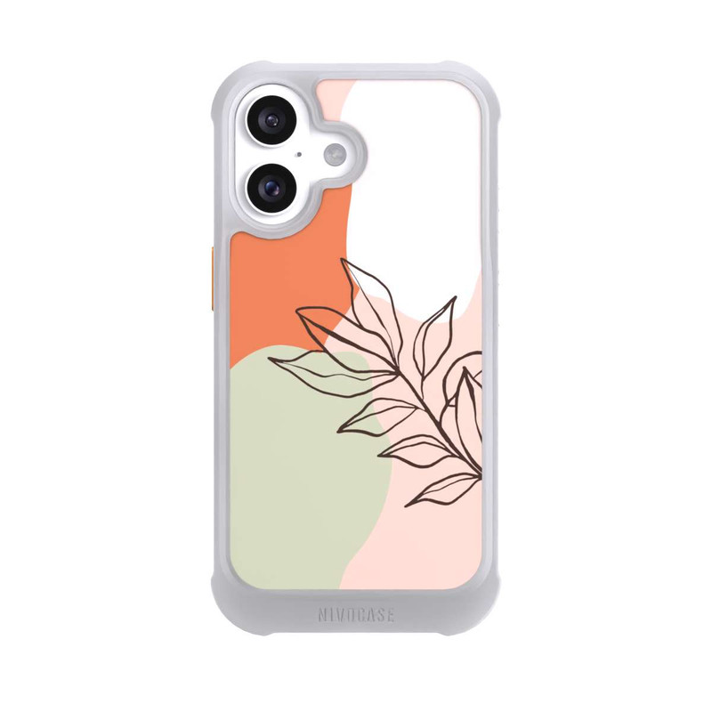 iPhone 16 NIVOmax Abstraktes botanisches Muster 1