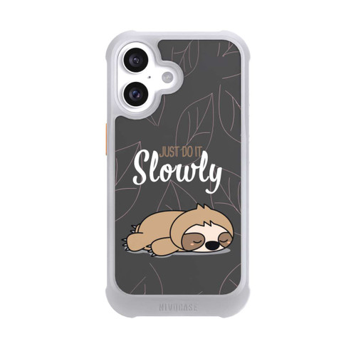 Apple iPhone 16 NIVOmax Just Do It Slowly Sloth Grey