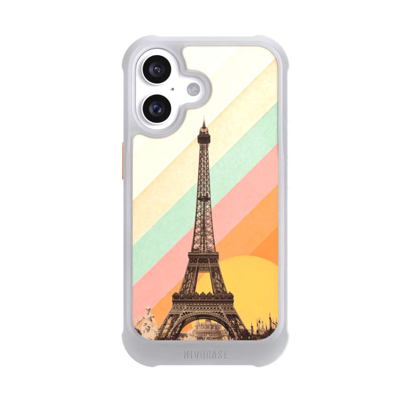 iPhone 16 NIVOmax Tour Eiffel arc-en-ciel