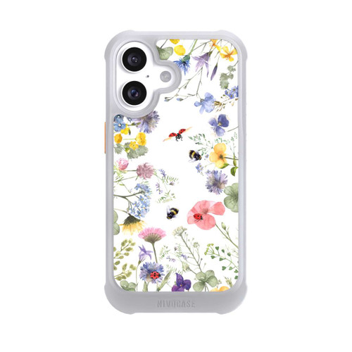 Apple iPhone 16 NIVOmax Fleurs Printanières et Abeilles