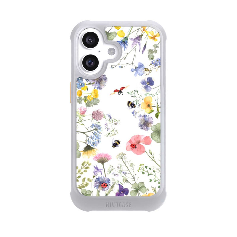 iPhone 16 NIVOmax Fleurs Printanières et Abeilles