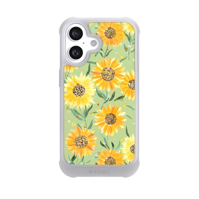 iPhone 16 NIVOmax Sonnenblumen grün